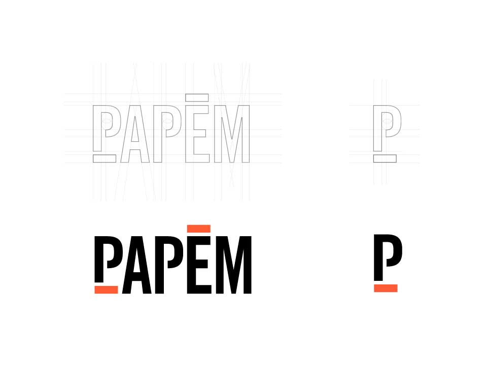 Branding and corporate identity for Papem, a fashion app in Italy by Ksenia Smirnova, 1503 Design