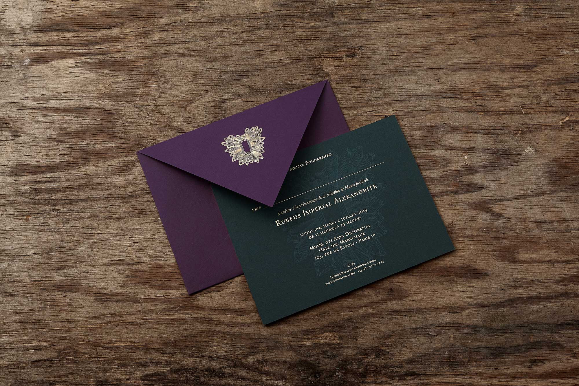 Branding and corporate identity for Rubeus Imperial Alexandrite Collection, Rubeus Milano, Ksenia Smirnova, 1503 Design