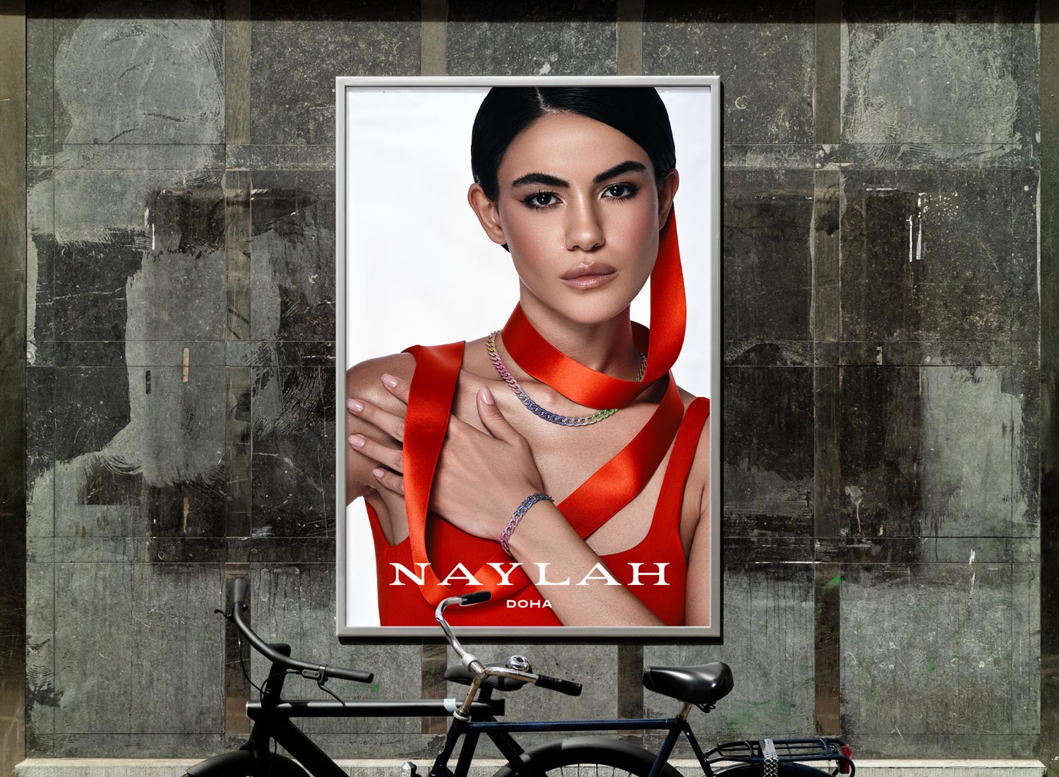 Naylah Jewellery branding, instagram design, logo design, creative direction in Qatar