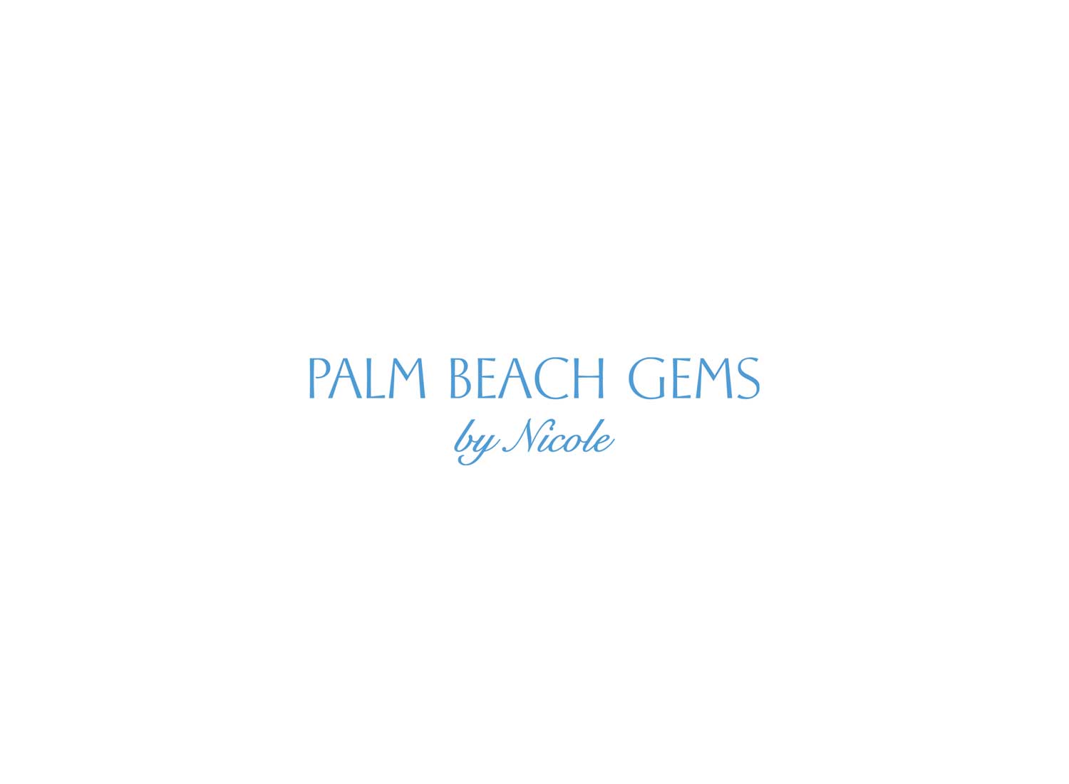 Palm Beach Gems by Nicole. 1503 Design studio founded by Ksenia Smirnova